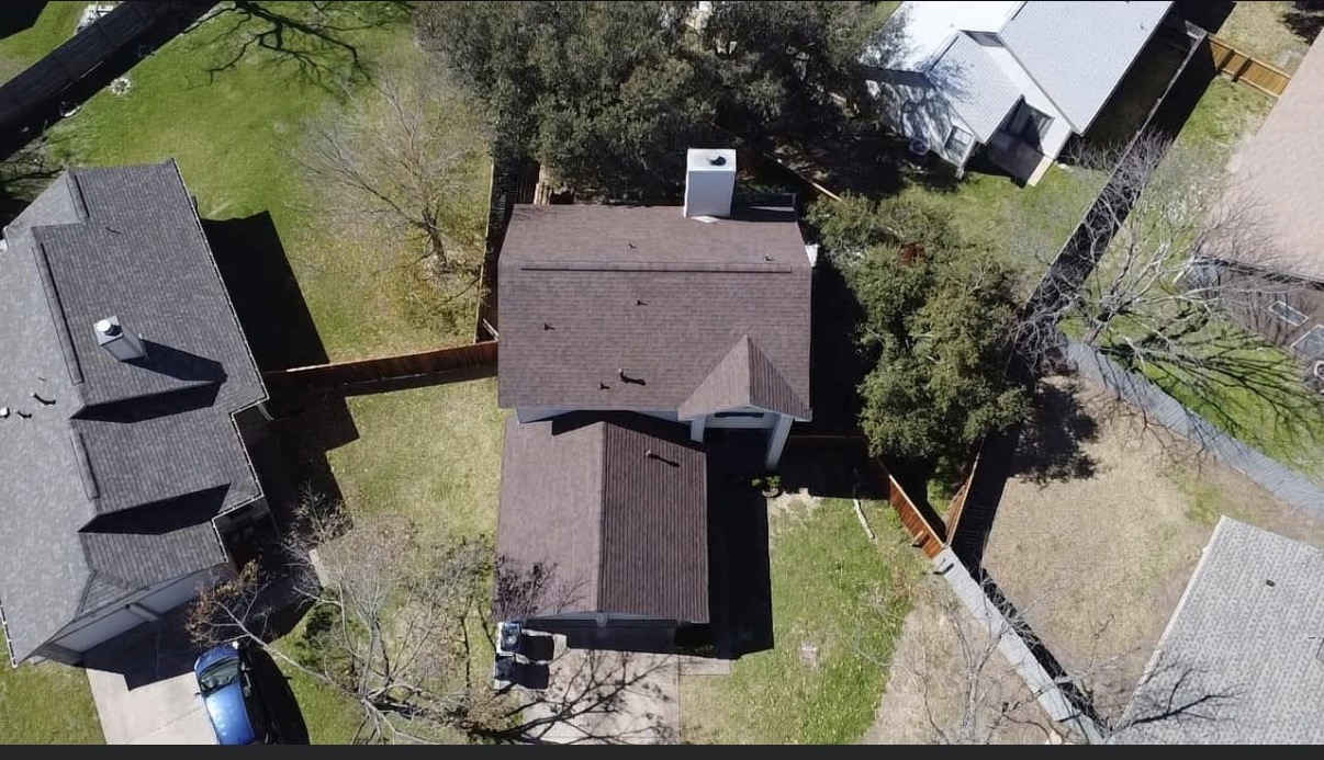 Storm and hail damage roof repair in College Station, Bryan and Houston TX